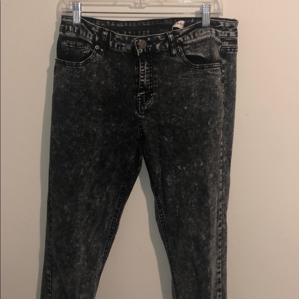 Ashley Mason Acid Washed Mom Jeans